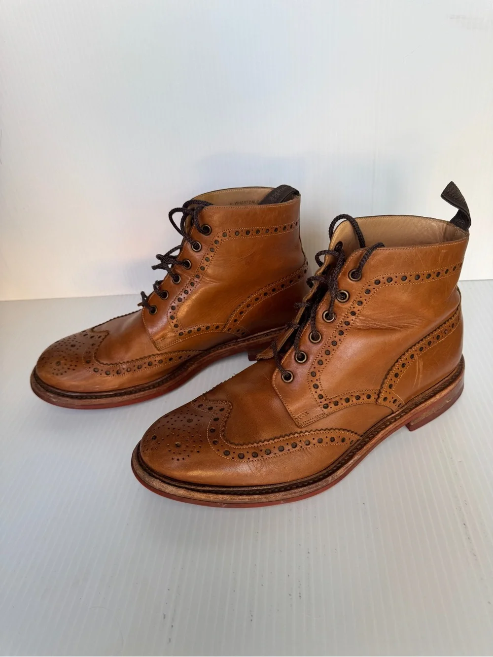 Loake Brown Leather Men’s Dress Boots - Size 10US/9UK